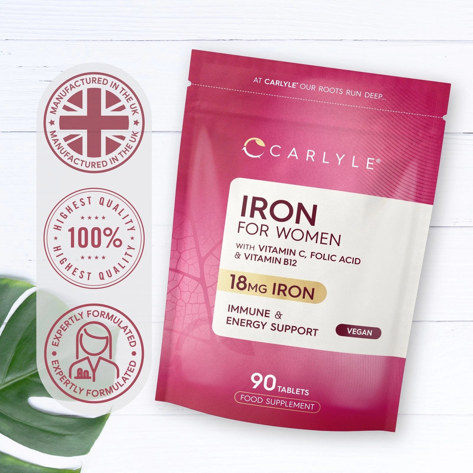Iron Complex for Women 18 mg | 90 Tablets