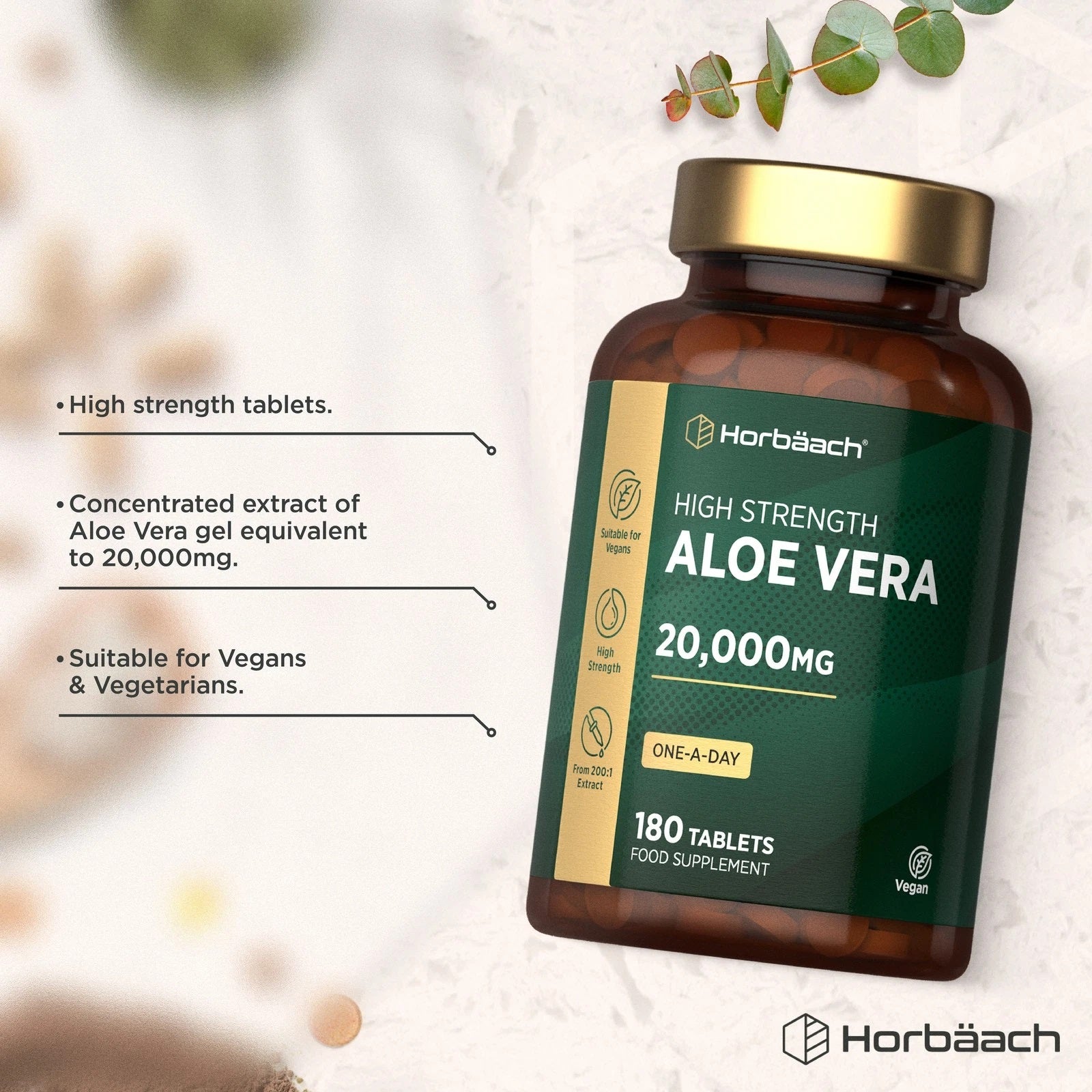 Aloe Vera 20,000 mg | 180 Tablets