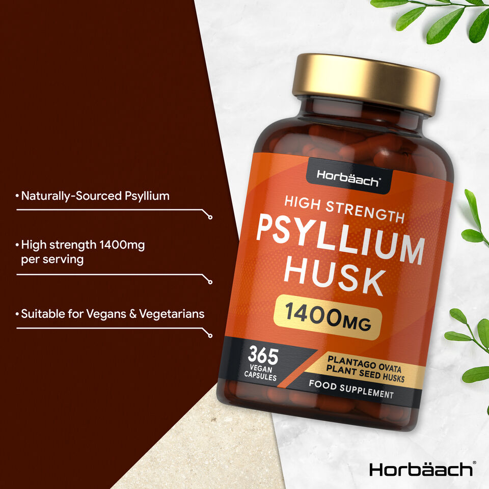 Psyllium Husk 1400 mg | 365 Capsules