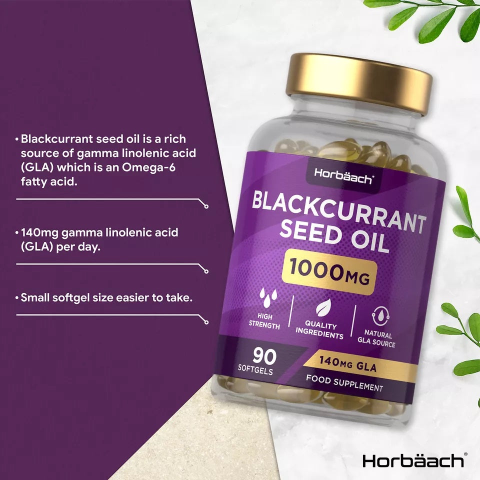 Blackcurrant Seed Oil 1000 mg | 90 Softgels