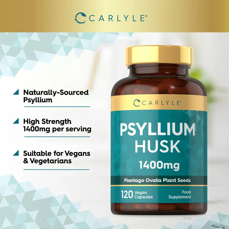 Psyllium Husk 1400 mg | 120 Capsules