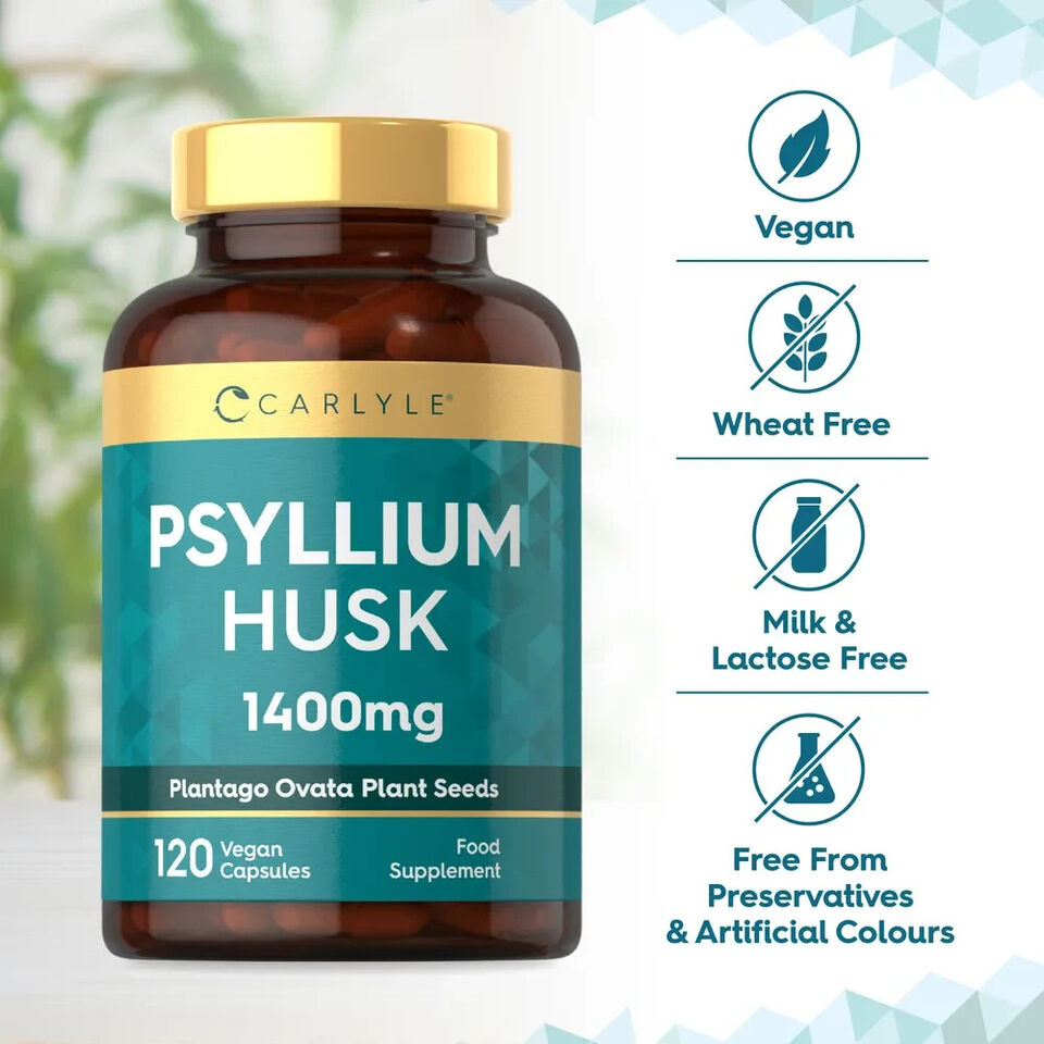 Psyllium Husk 1400 mg | 120 Capsules