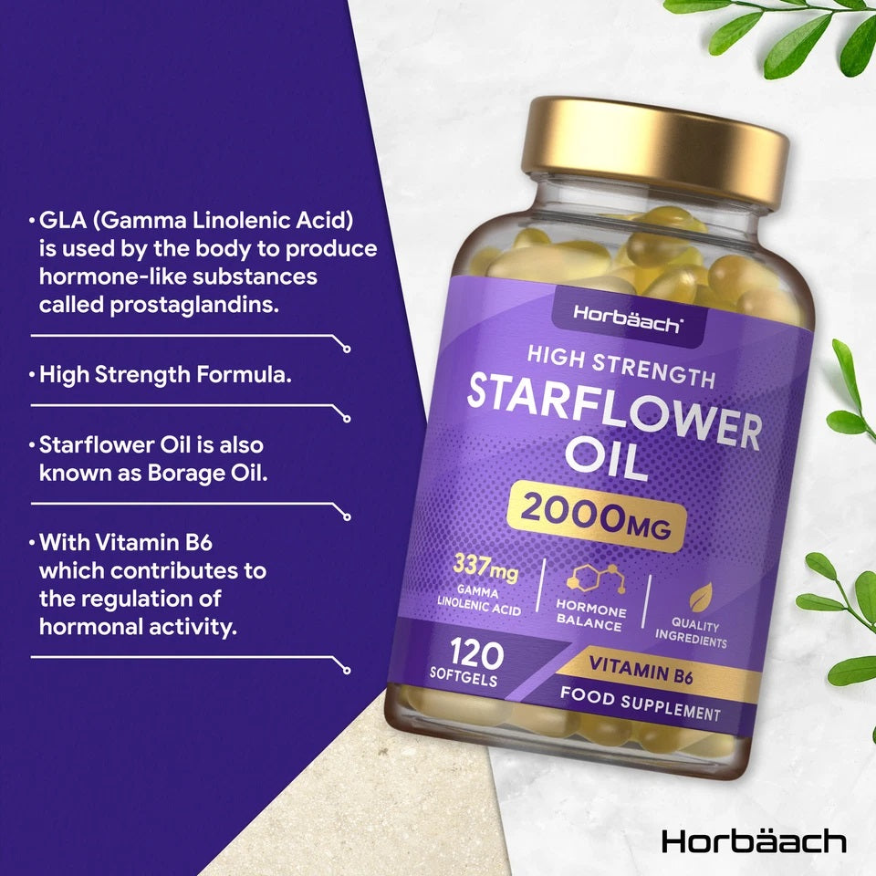 Starflower Oil 2000 mg | 120 Softgels