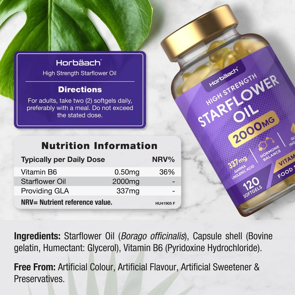 Starflower Oil 2000 mg | 120 Softgels