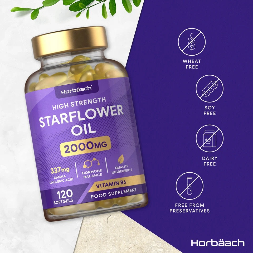 Starflower Oil 2000 mg | 120 Softgels