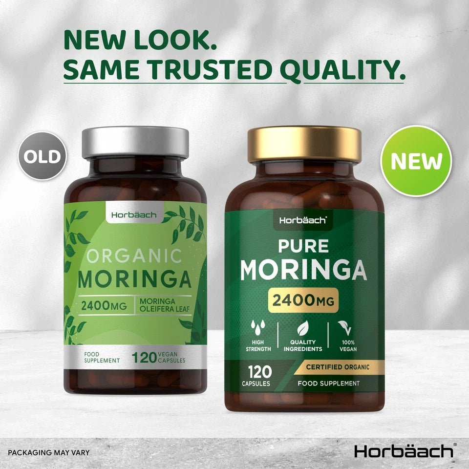 Moringa Oleifera 2400 mg | Organic | 120 Capsules