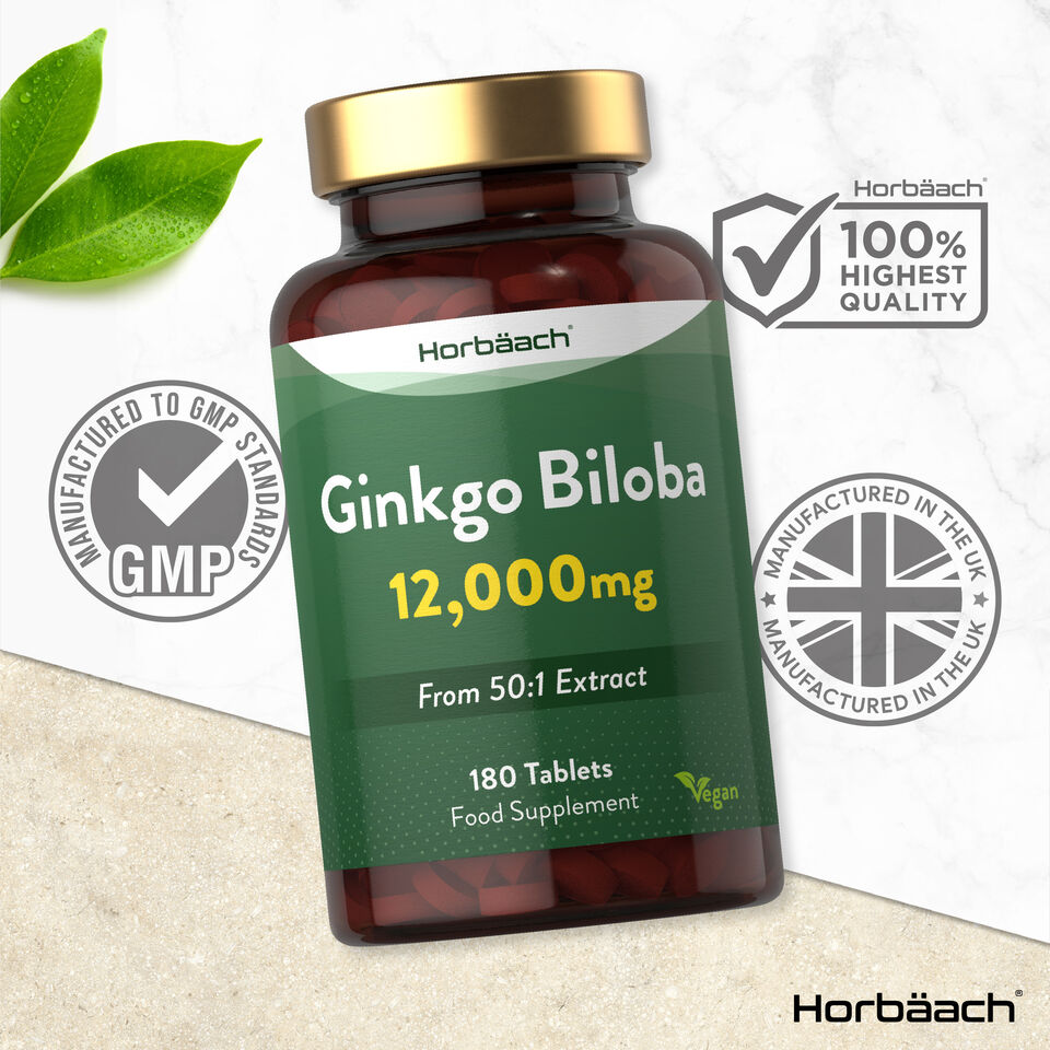 Ginkgo Biloba 12,000 mg | 180 Tablets