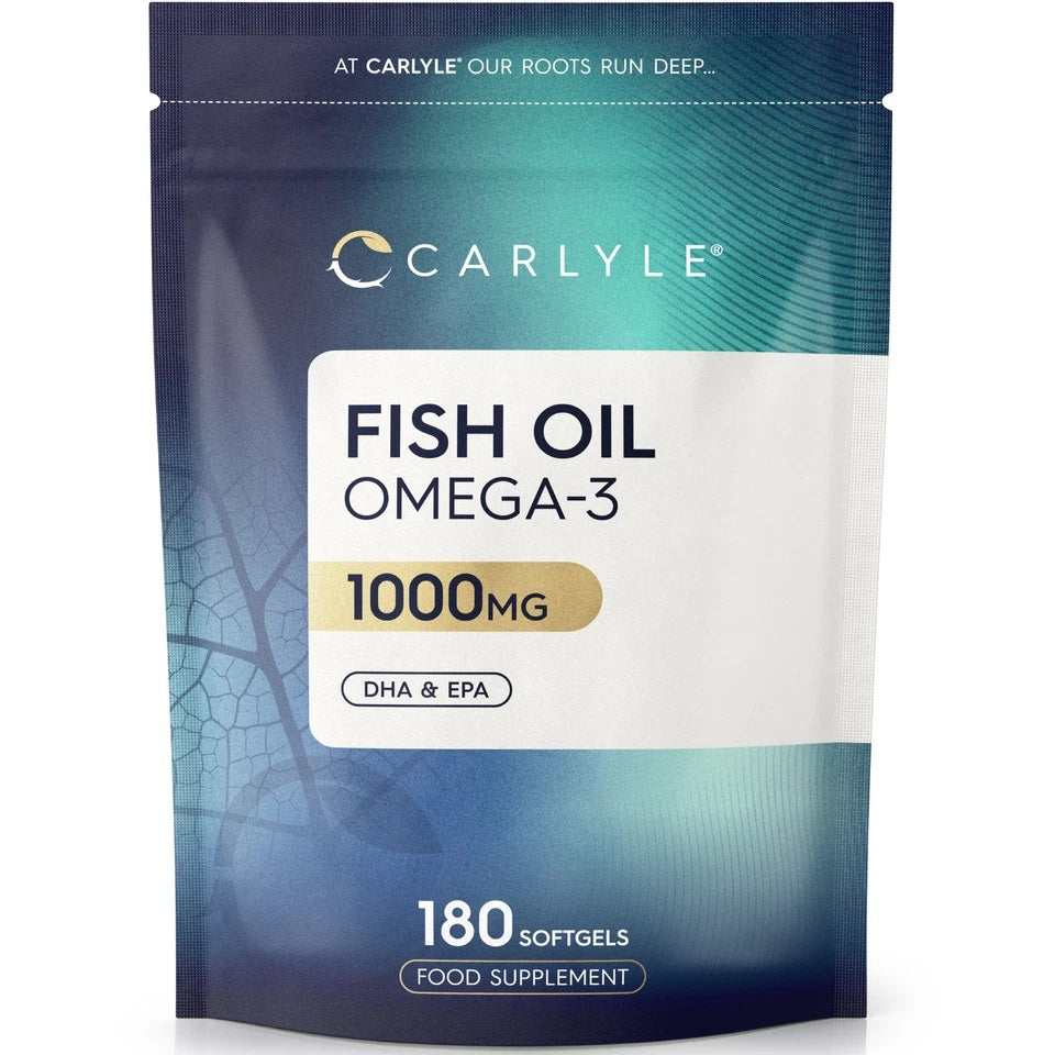 Omega 3 Fish Oil 1000 mg | 180 Softgels 