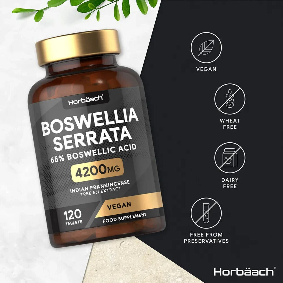 Boswellia Serrata 4200 mg with Bioperine | 120 Tablets