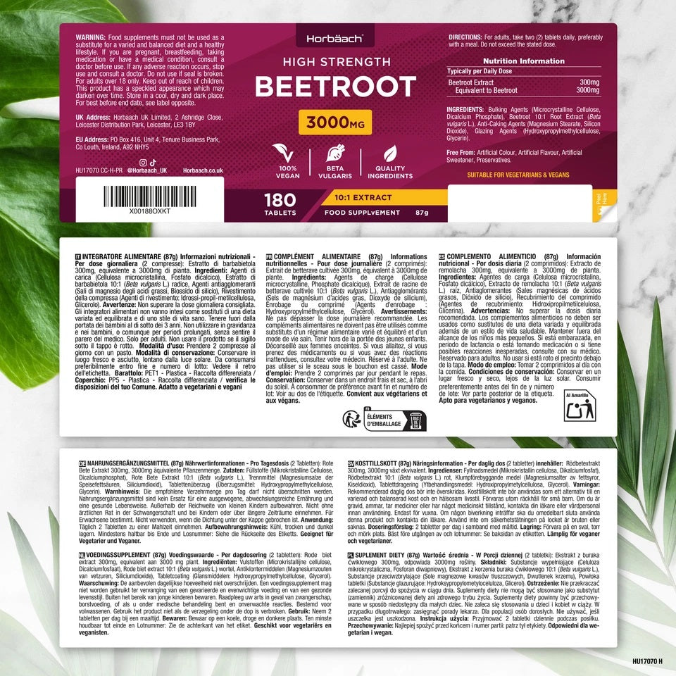 Beetroot 3000 mg | 180 Tablets