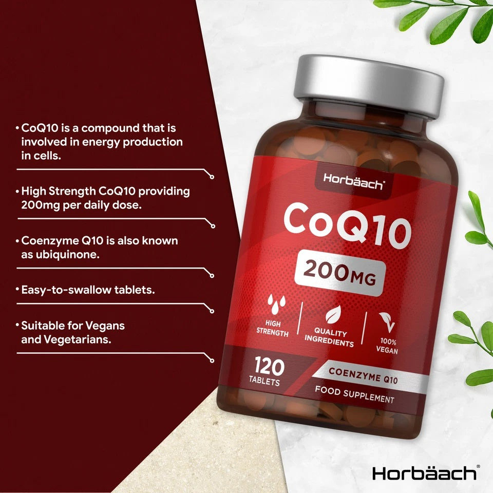 CoQ10 Coenzyme Q10 200 mg | 120 Tablets